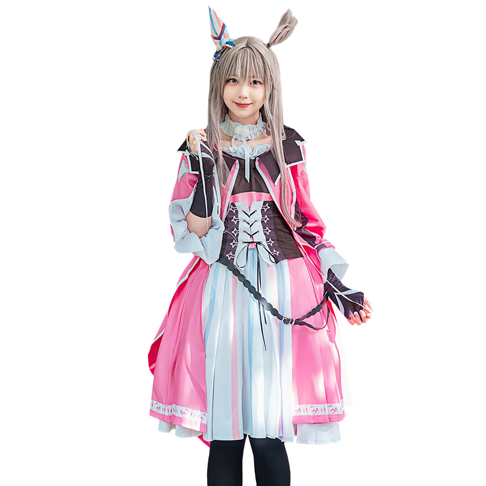 

Uma Musume Wonder Acute Косплей Хэллоуин Аниме Конкурс Одежда Розовый [молочное время] розовый