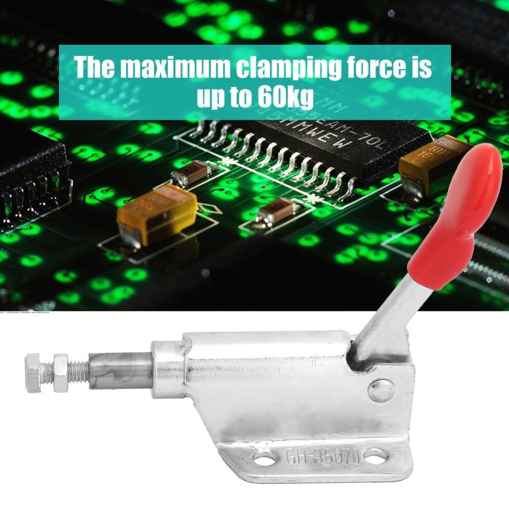 2pcs Pull Button Quick-Release Quick Release Clamp Adjustable Toggle Clamp  For Machinery Fixtures