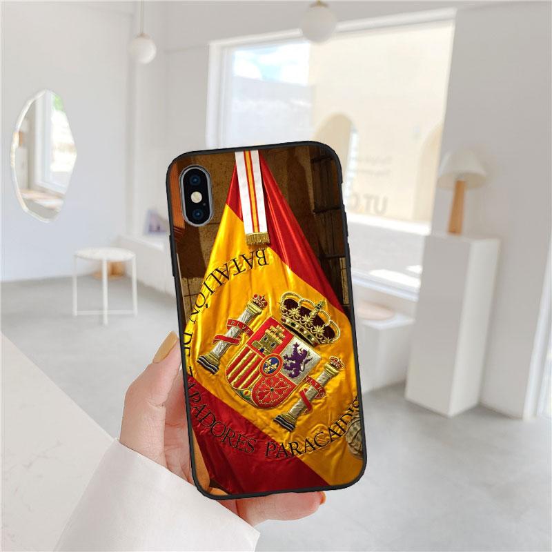 

PP57 Spain Flag Soft Shell Phone Case for Redmi Note 10 11 12 Pro Max 10S 10C 10T 11A 11S 12S 12C Redmi Note 11 Pro