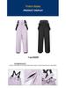 Waterproof Outdoor Ski Pants with Detachable Strap for Winter and Mountaineering