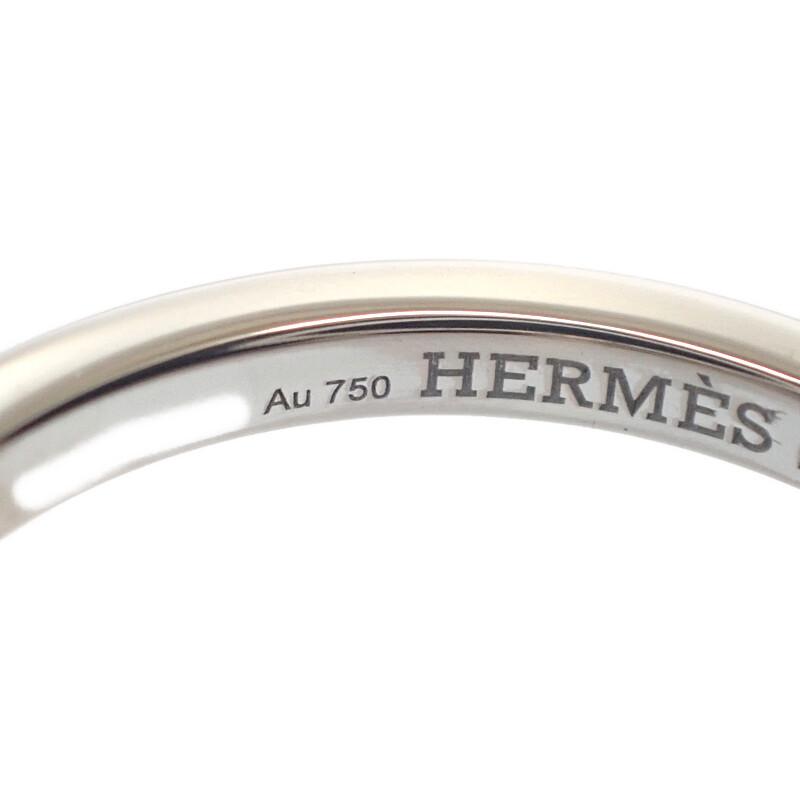 HERMES H122605B #13(JP Size) ring K18WG K18 white gold Women