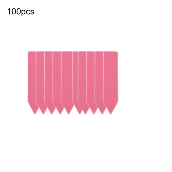 100 Stück Garten-Blumentopf-Marker, Kunststoff-Pfahl-Tags, Hof, Kindergarten, Etiketten-Werkzeug