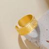 Adinkra Ring Adjustable Gye Nyame Ring Stainless Steel Africa Symbol Ring Duale Kivat Mmus Open Ring Good Luck Amulet Jewelry