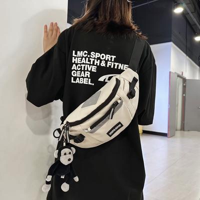 Sac de taille pour téléphone portable, sac de poitrine de marque tendance pour hommes, simple et léger, petit sac à dos à une épaule pour femmes, sac à bandoulière de sport décontracté pour hommes