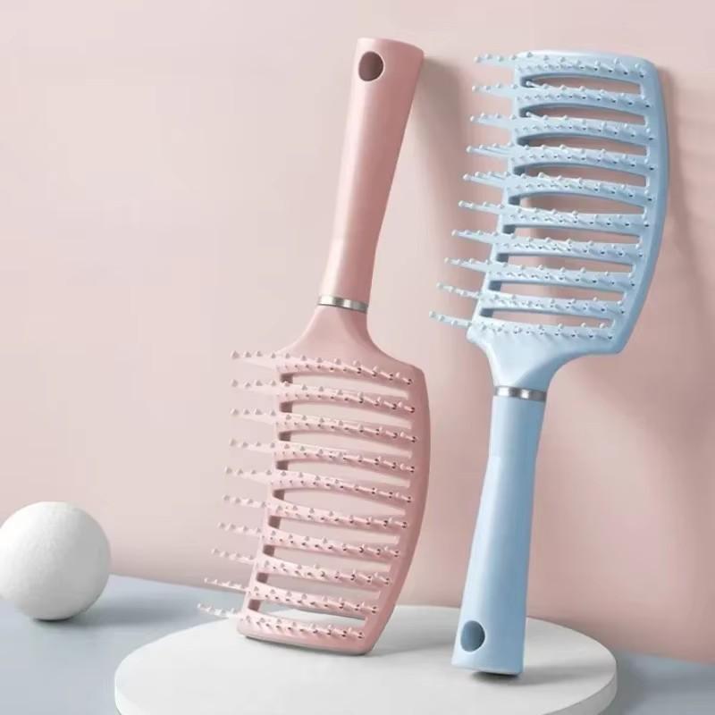 Big curved comb Hairbrush Air Cushion Comb Fluffy Anti-Hair Loss Massage Hair Brush For All Hair Types For Long Thick Thin Curly