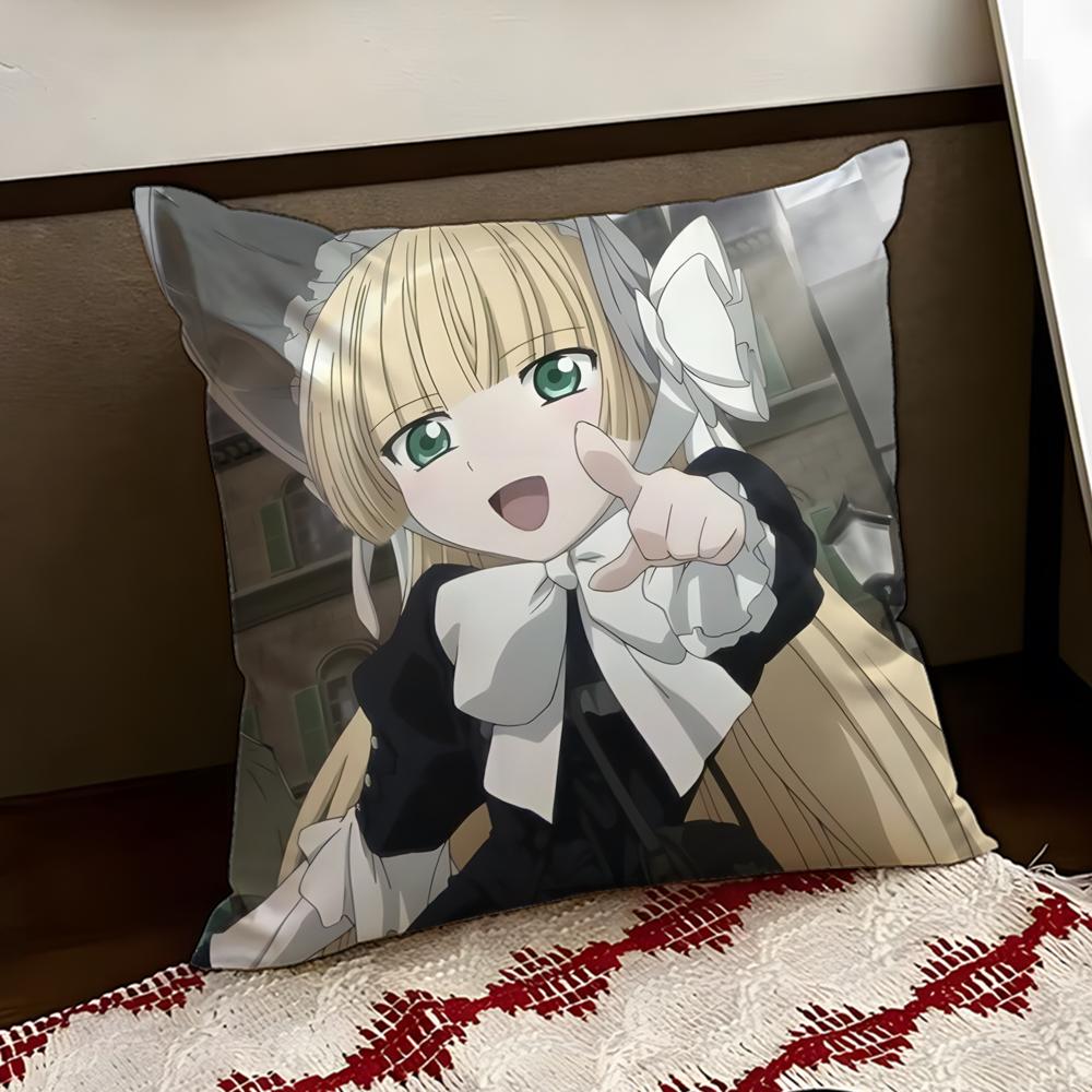 

Anime cute GOSICK Cushion Cover Reversible Soft Durable Pillow Cover Home Car MultiScene Use for Daily Comfort 30X30cm
