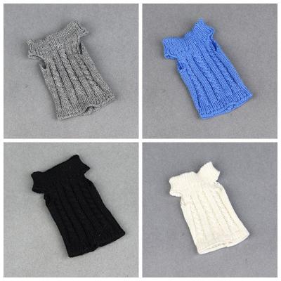 Suéter Hecho a Mano de Punto Manual Puro Para Muñeca Barbie Juguete para Niños Para Ropa de Muñeca Barbie Princesa Accesorios para Muñeca 1/6