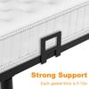 Pack of 4 Heavy Duty Metal Bed Frame Brackets Secure Stabilizers for Bedroom Furniture Easy Installation No Tools Needed