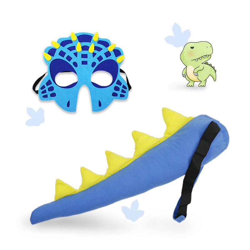 Dinosaur Tail Childrens Mask Set Tyrannosaurus Rex Performance Cosplay Prop