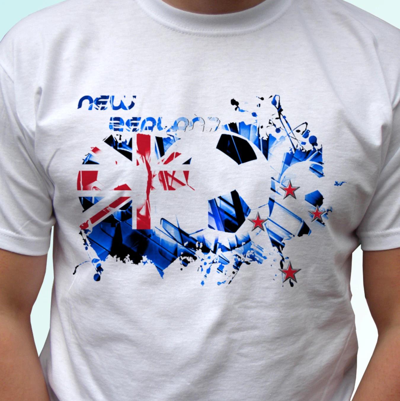 

New Zealand football flag white kids boys T-Shirt soccer design s s kids baby 120