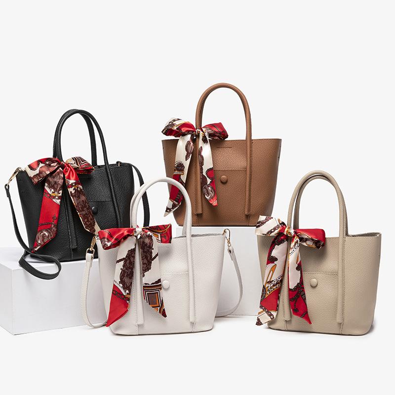 Unterarmtasche Damen Seidenschal Mode Vielseitige Große Kapazität Lässige Tragetasche Weiches Leder Damen Pendler Umhängetasche