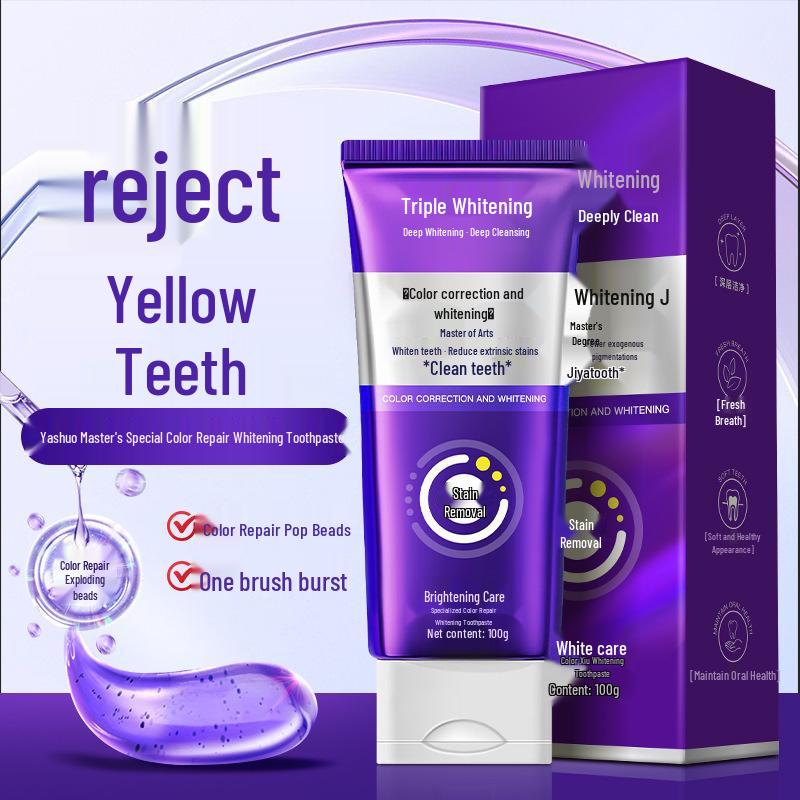 Color Repair Purifying Toothpaste with Deep Cleaning & Fresh Breath Beads