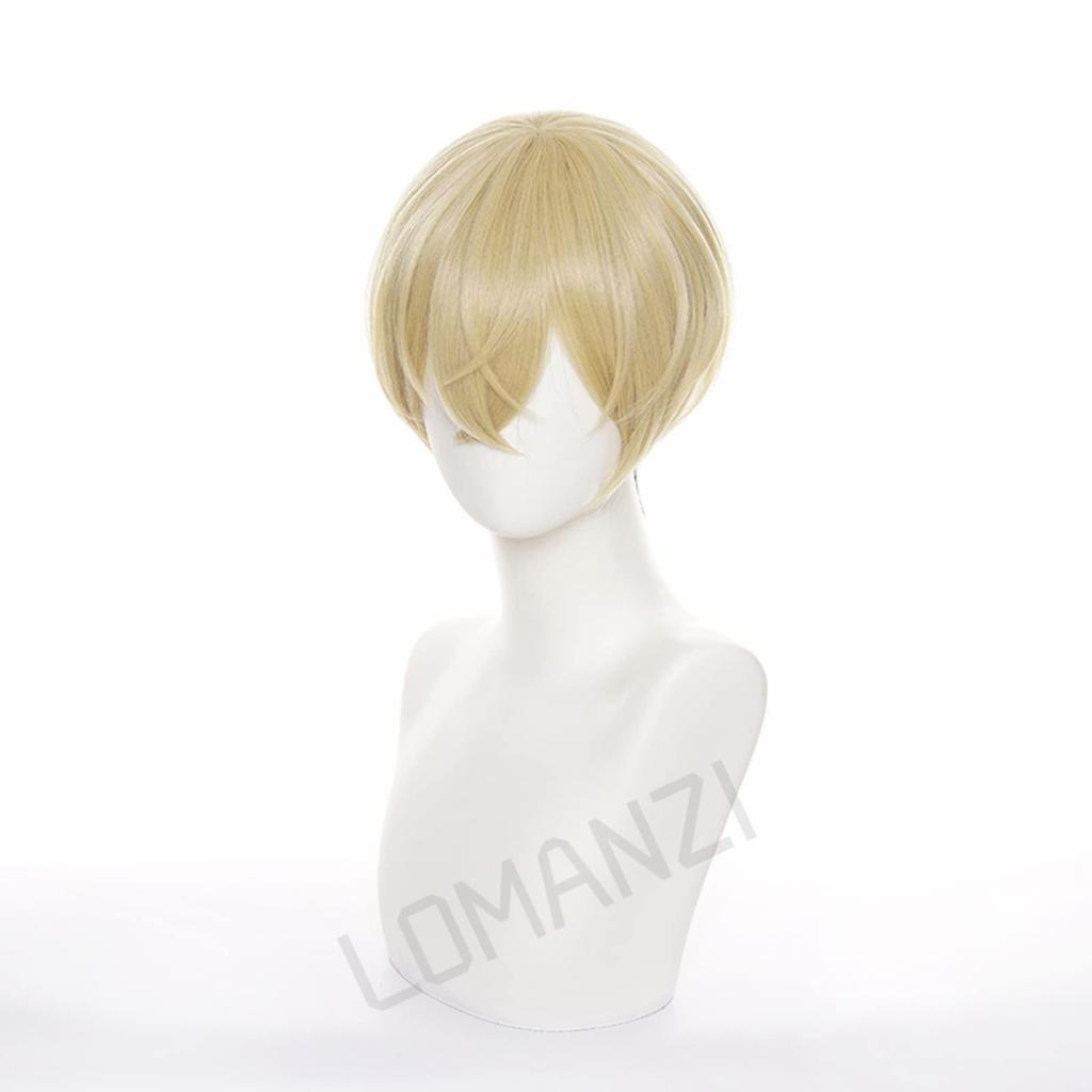 Chifuyu Matsuno Cosplay Wig, Heat-Resistant Full Wig, Costume Accessory, with Net, Perfect for Parties, Christmas, Halloween, and Festivals