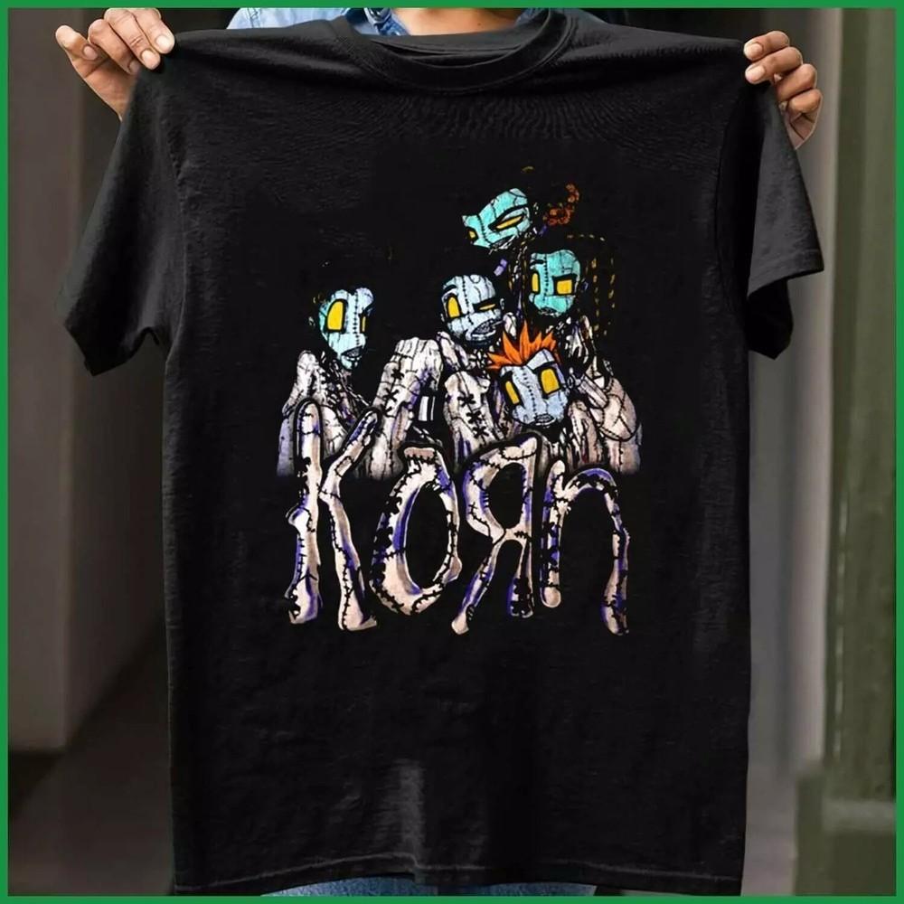 Vintage 1999 Korn Issues Black T-Shirt Gift For Fan Unisex T-Shirt XXL