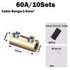 With Heat Shrink Tubing Brass Terminal Block Pressure Free High Current High Power Splitter Waterproof Wire Connector Electrical