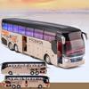 Nový 1/32 Slitinový Jednopodlažní Autobus Model Hračky Odlévaný Simulační Kovový Podnikový Autobus Vozidlo Zvuk Světlo Stahovací Dětský Dárek Hračka