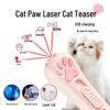 Cat Teaser Stick: Infrared Laser Light Toy for Kitten Exercise & Boredom Relief