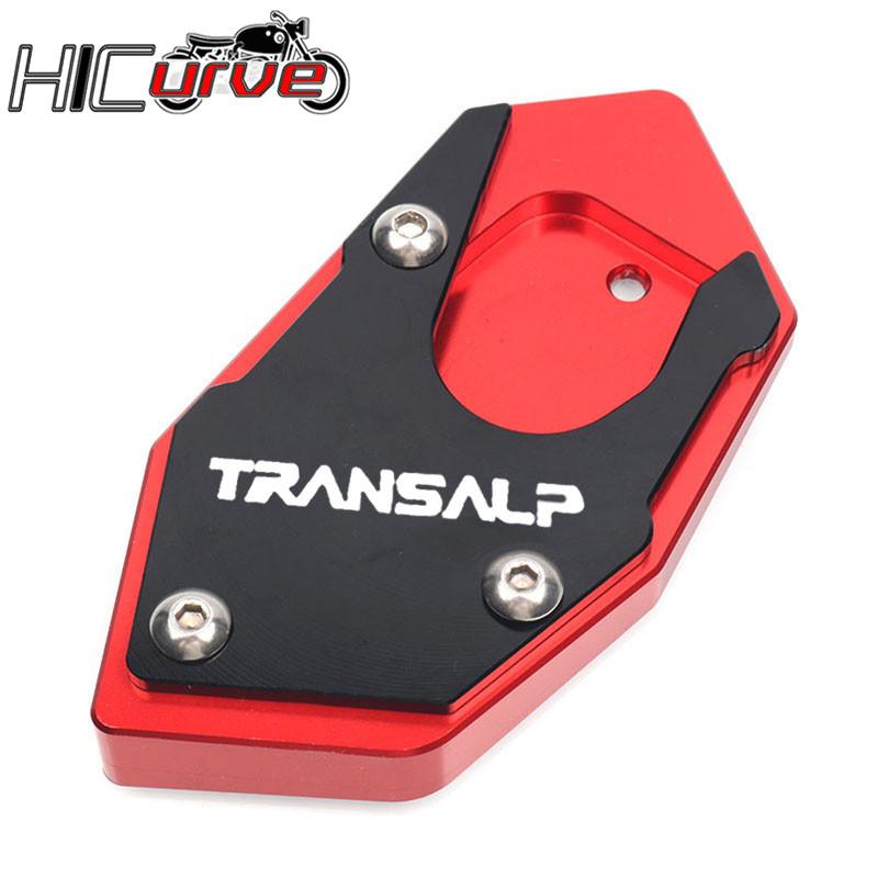 For HONDA XLV 600 650 700 TRANSALP / DOMINATOR NX 650 / FMX 650 CNC Kickstand Foot Side Stand Extension Pad Support Plate