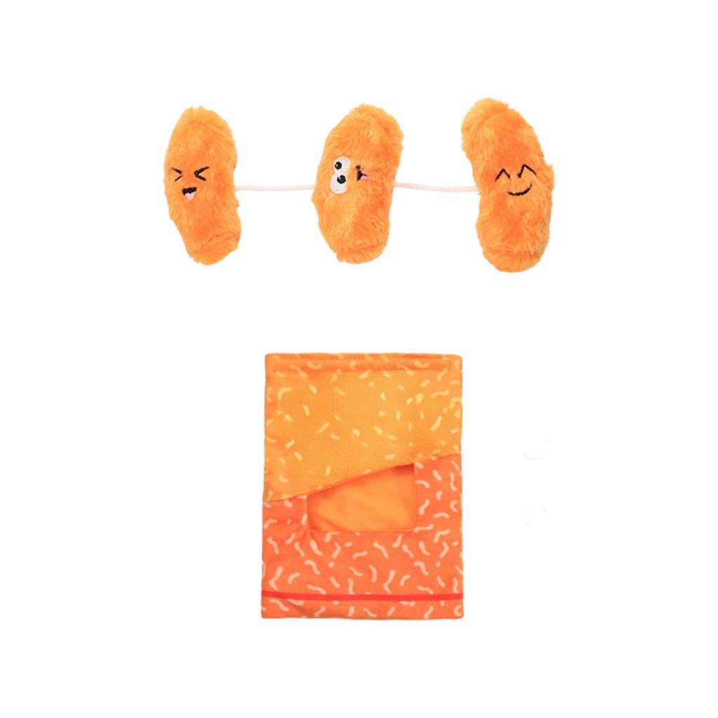 Niedliches Snack-Form Plüsch-Hundespielzeug, Interaktives Futterbeutel-Design mit versteckten Leckerlis im Inneren, Weiches -Widerstandsfähiges Spielzeug für kleine und mittelgroße Haustiere