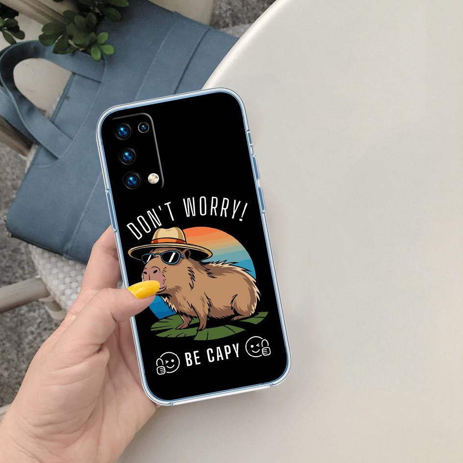 PP13 Cartoon Capybara Phone Case for Motorola Moto Edge 20 30 40 50 S30 Fusion Ultra Pro Neo Lite + G200 G23