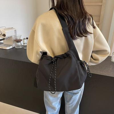 Street Trend Messenger Bag Girl Harajuku Tide Brand Retro Canvas Shoulder Bag College Bag