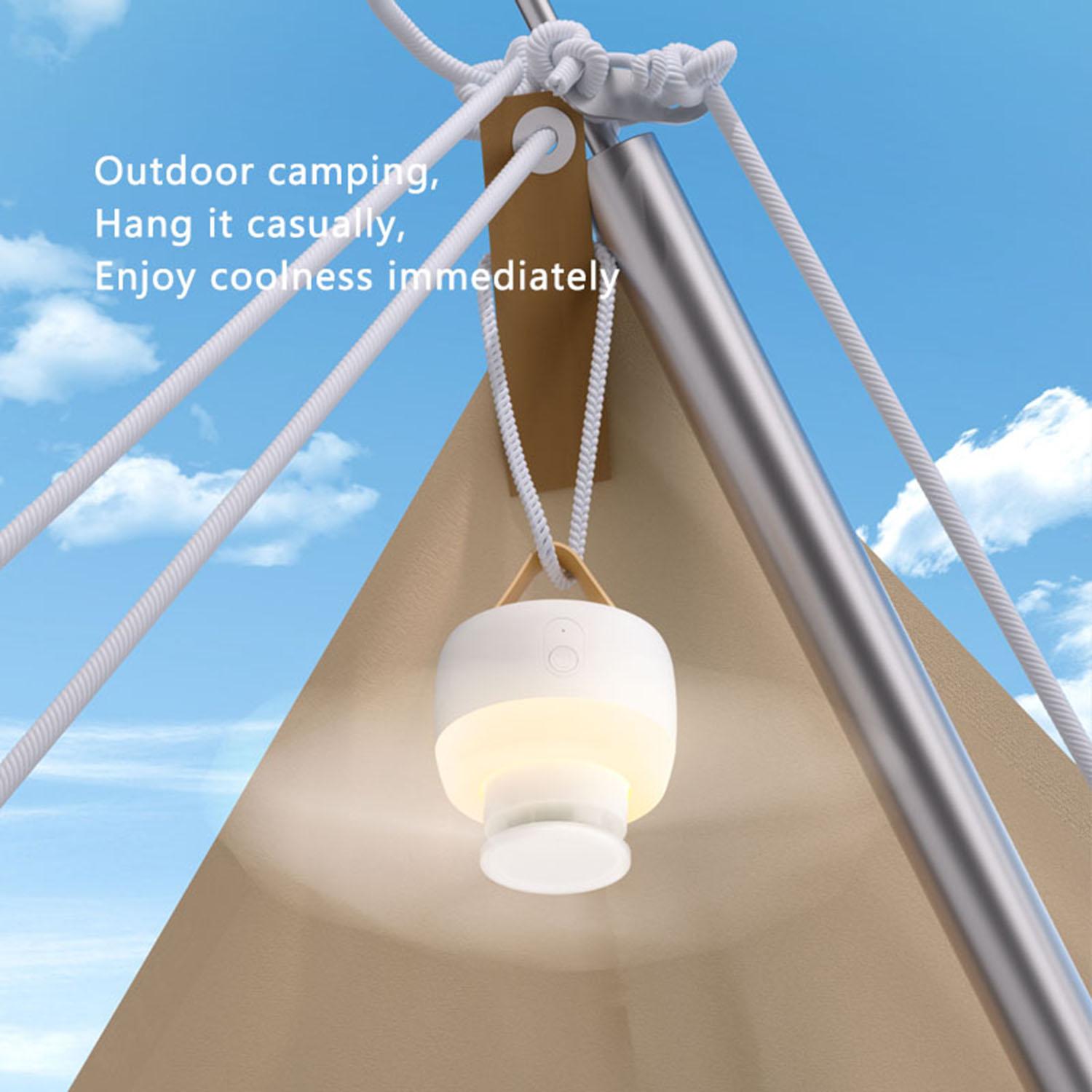 

2026 New USB Charging Outdoor Camping Fan Tent Canopy Ceiling Fan Multifunctional Circulator Fan Air Cooler LED Lights Lighting charging style&3 белый