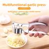 Extra-large Garlic Press, Garlic Masher, Garlic Clamp, Multifunctional Zinc Alloy Stainless Steel Manual Pull-type Garlic Crusher
