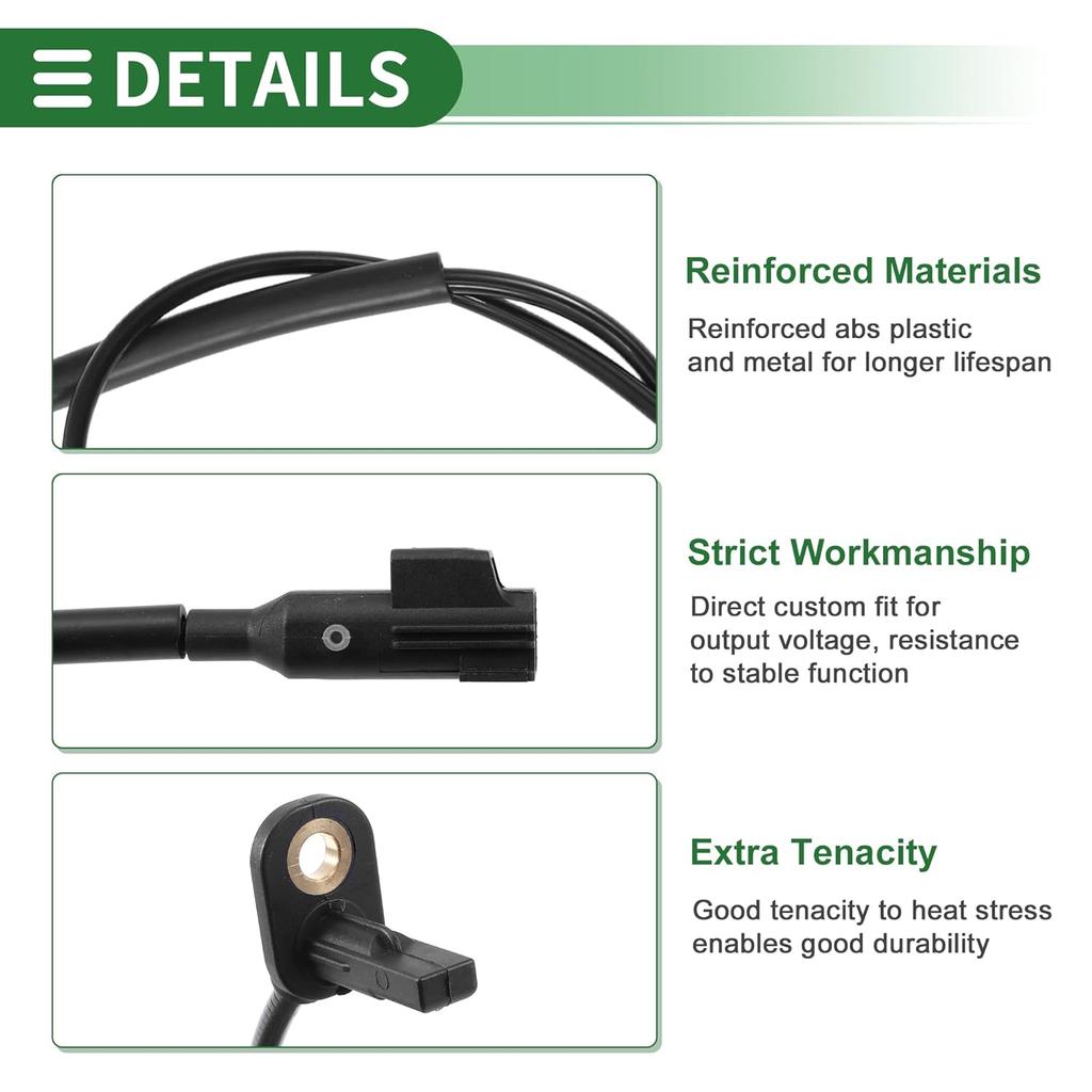 ABS Wheel Speed Sensor Rear Left Right ABS Sensor Anti-Lock Braking System Sensor No.C2P15770 for Jaguar F-Type 2009-2021