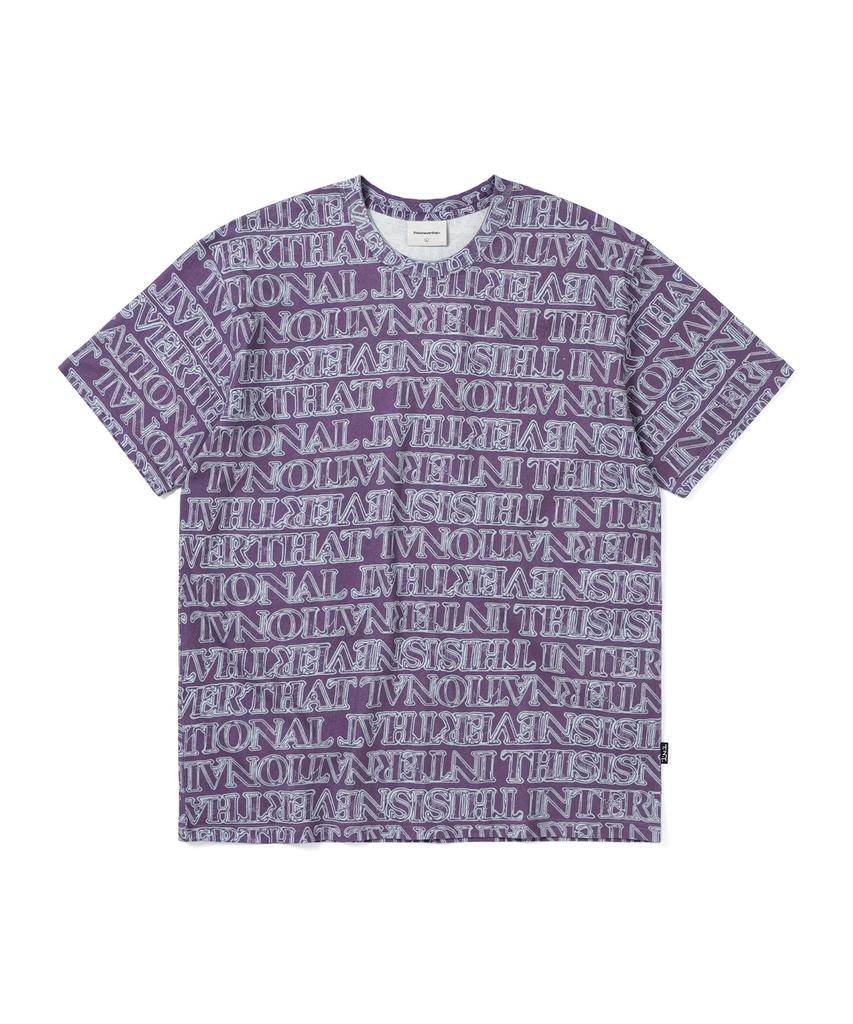 THISISNEVERTHAT Glass Logo Tee Fuchsia