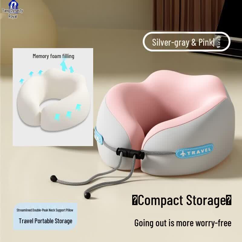 Portable Memory Foam U-Shaped Travel Neck Pillow