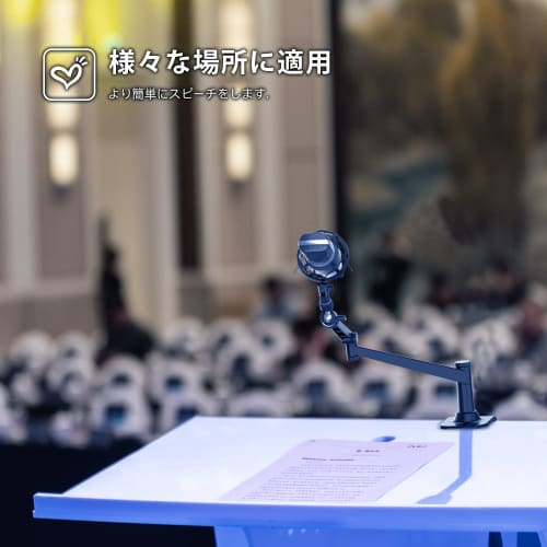 Smatree Metal Tabletop Microphone Stand for MV7 Podcast Microphone, AT2020USB + Microphone Arm Stand, Compatible with Smartphones and Tablets, and NW-