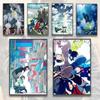 Hot Anime D-Dramatical Murder Cartoon Poster Sticky Wall Art Printing Waterproof Home Living Bed Room Aesthetic Decor