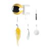 Door Hanging Electric Cat Feather Toy Smart Self Play Cat Teaser Toy Automatic Cat Toy with Feather Fluffy Ball And Tassel for Indoor Cats