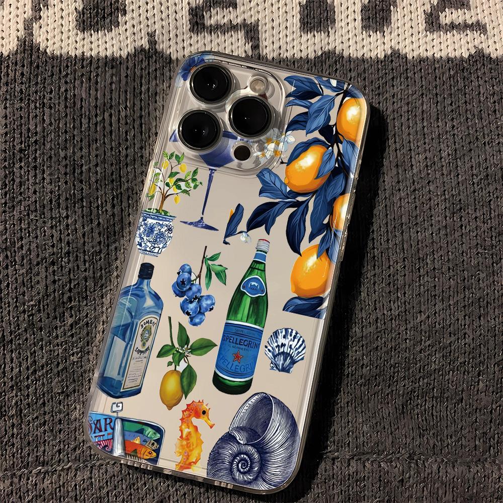 

Summer Fruit Lemon Wine Phone Case For Samsung Galaxy S26 S23 S24 S22 S25 Ultra Plus Cover For Galaxy S25+ S24+ S23+ S26+ Fundas Galaxy S25