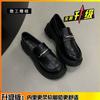 The First Layer of Cowhide Platform Loafers Women's Shoes 2025 New Flat Mary Jane Single Shoes British Style Leather Small Leather Shoes