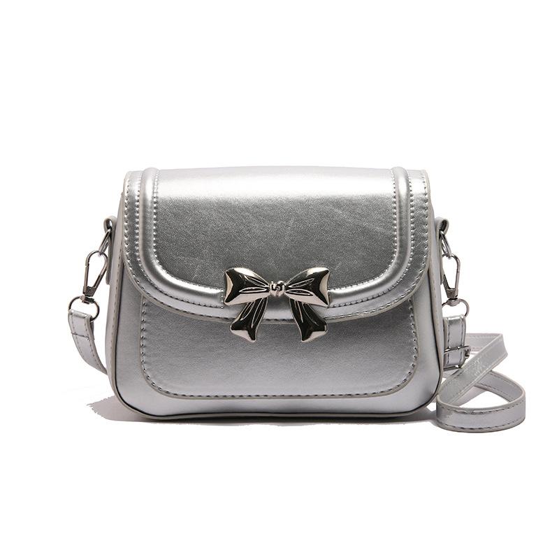 Fashion Women Bow Decor Small Square Crossbody Shoulder Daily Bag
