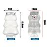 1-10PC  Christmas Tree Shape Drink Bottles Snowman Shaped Candy Biscuits Bottle Juice Milk Tea Jar Food Storage Party Favors