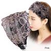 Elegant Wide Hook Flower Hair Hoop Head Band for Women Headwear Lace Flowers Headband Hairband Girls Hair Accessories Headdress