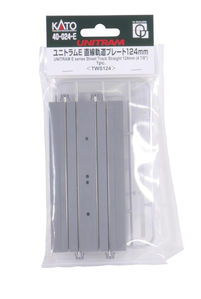 KATO N gauge Unitram E Straight track plate 124mm Railway model supplies 40-024-E