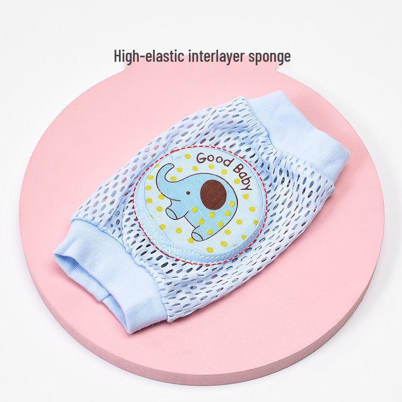 Breathable Baby Knee Pads: Anti-Fall, Summer Style, for Crawling & Walking.