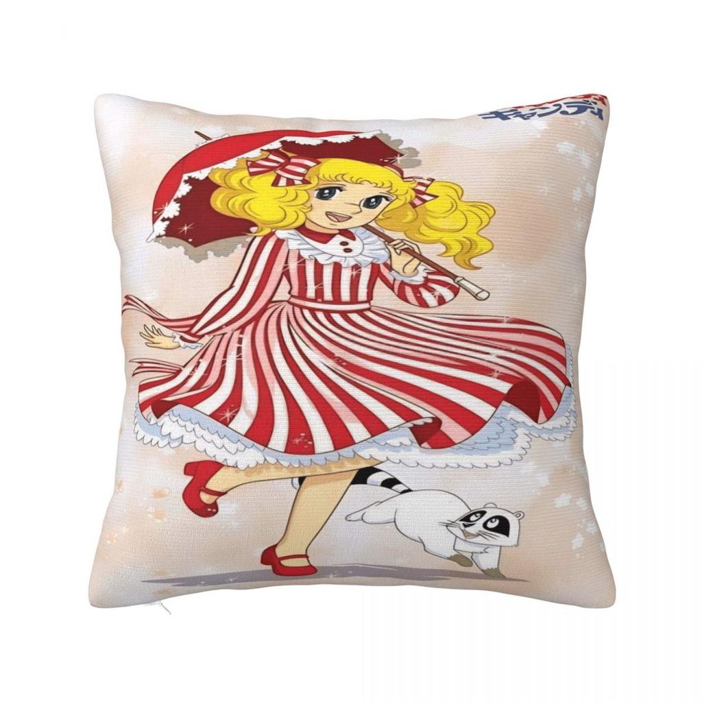 Candy Candy Manga Pillow Cover Soft Pillow Case Cushion Cover Cute Funny Graphic Pillowcases For Sofa Home Decoration
