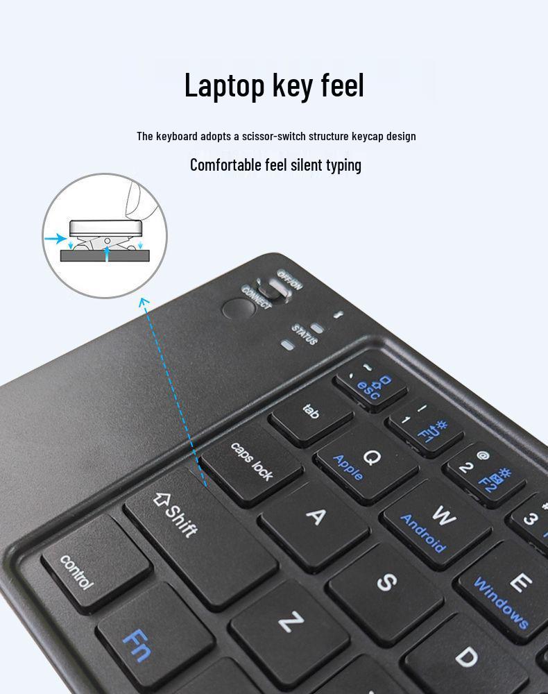 Folding Bluetooth Keyboard & Mouse Set for iPad/Tablet