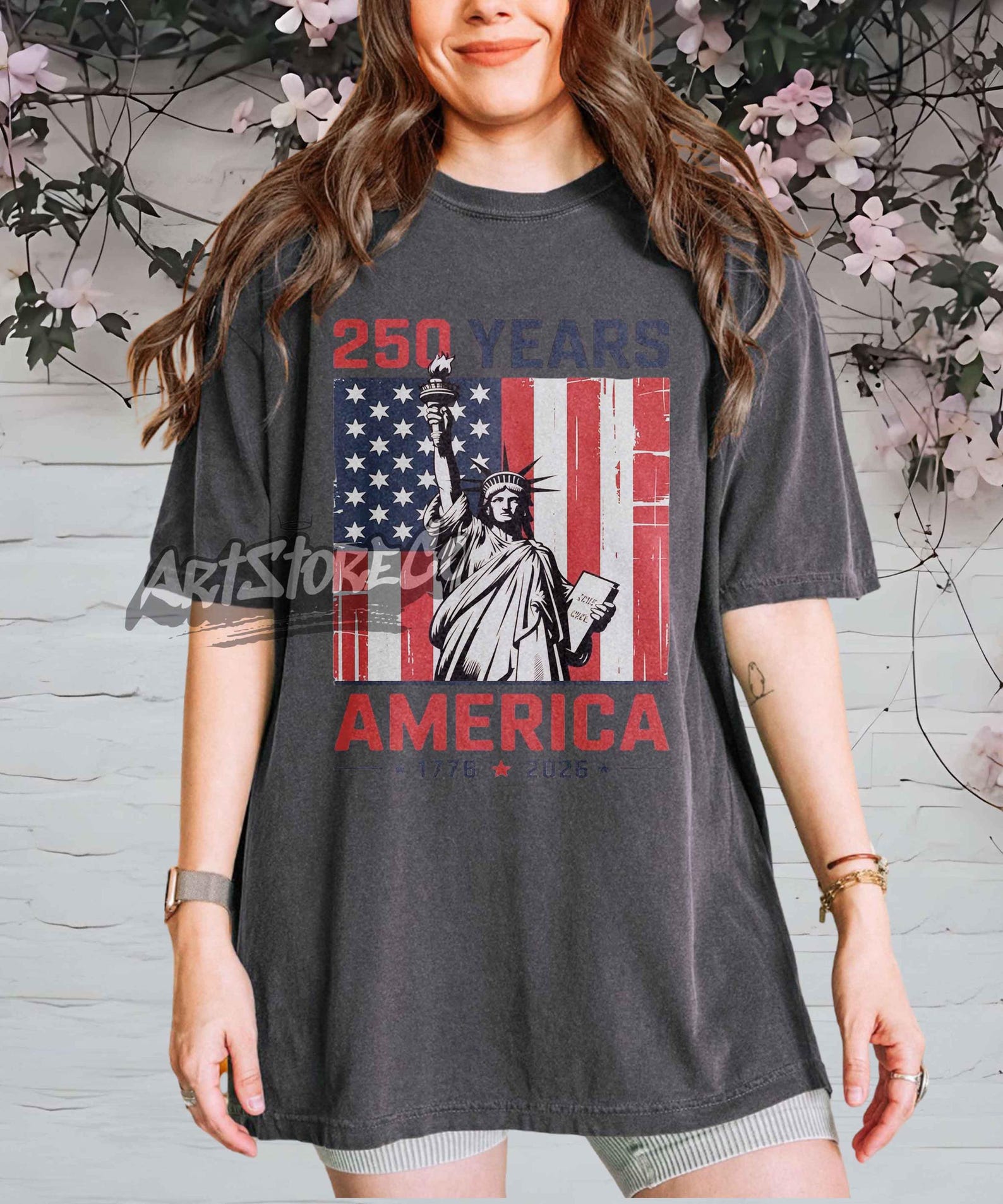 United States 250th Independence Day Anniversary Eagle T-Shirt 4XL
