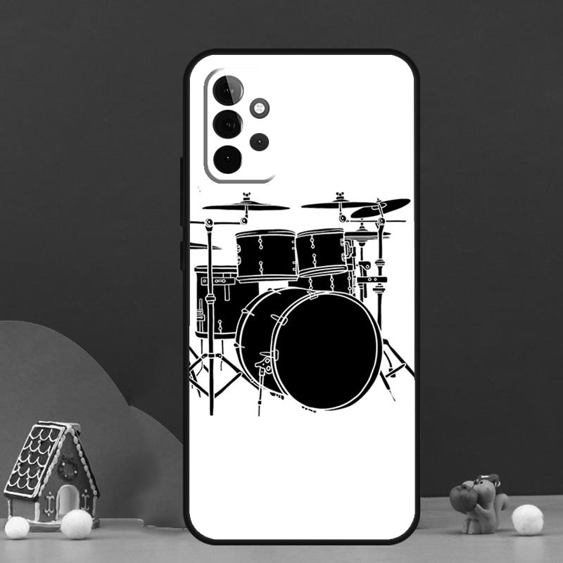 Musical Instrument Drum Case For Samsung Galaxy A36 A56 A06 A13 A53 A32 A12 A22 A52 A35 A17 A16 A55 A15 A54 A34 A14