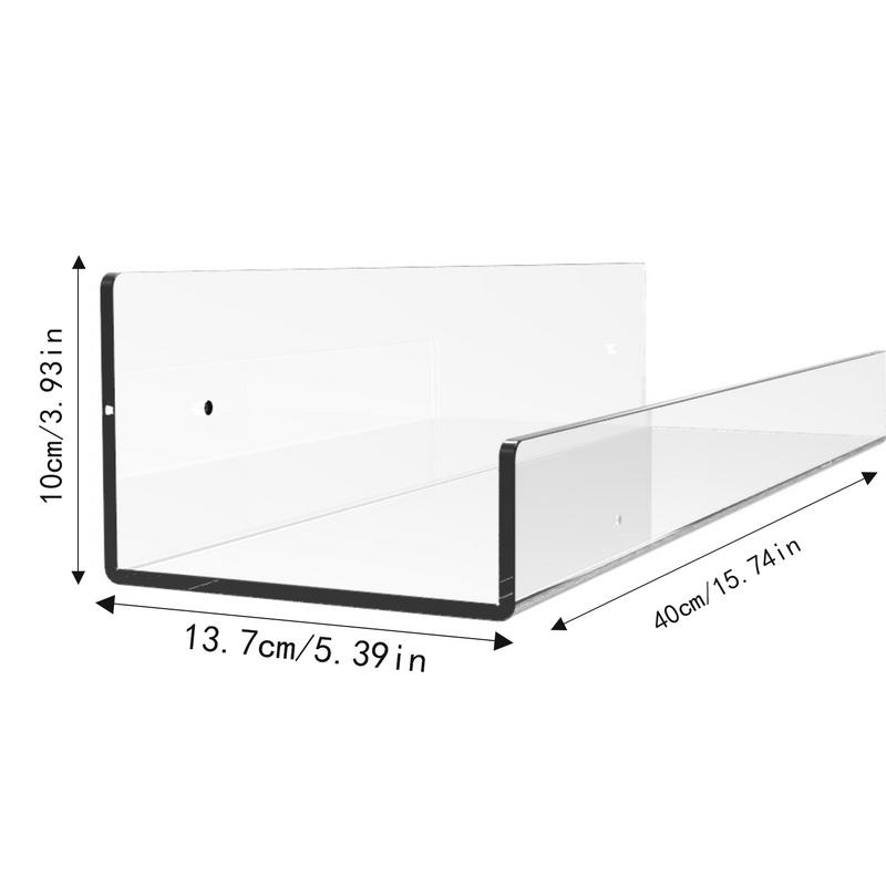Wall Mounted Shelves Clear Acrylic Wall-Mounted Storage Shelves For Wall Wall Storage Shelves Decorative Collectibles Display