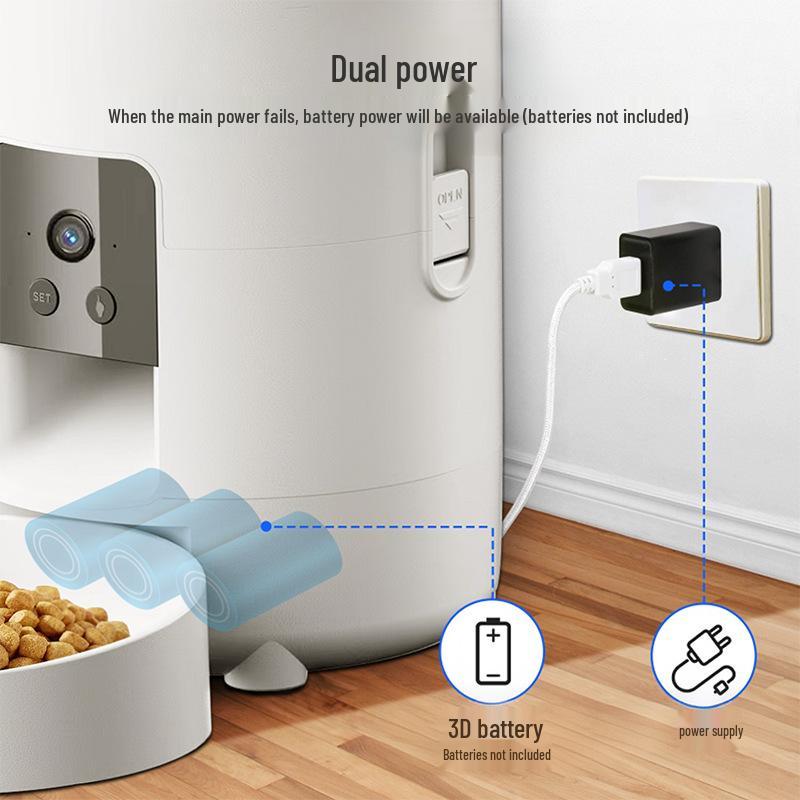 Inteligentny podajnik dla zwierząt WiFi z timerem i zdalnym sterowaniem dla kotów i psów