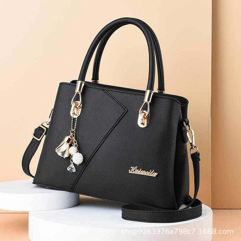 Stylish Pu Leather Handbag For Women With Retro European Design And Multiple Colors