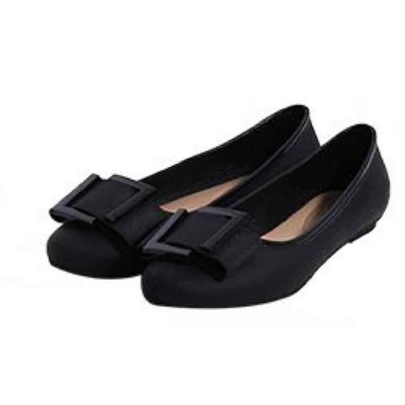 sapatos femininas women fashion sweet light weight black rubber anti skid slip on flat loafers lady cute red flat shoes  ba418