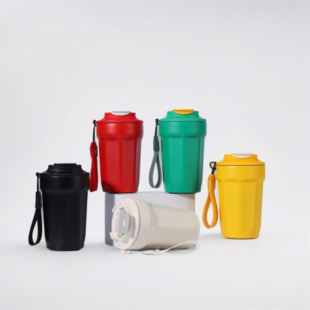 Stainless Steel Eight-Angle Coffee Cup with Lid Vacuum Insulated Cup Sports Cup  for Home Work
