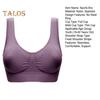Seamless Sports Bras for Women Large Size Wireless Brassiere Tank Top with Removable Pads Stretchy Yoga Bra
